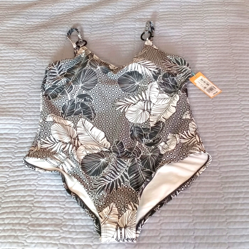 Kona Sol Leaf Swim Suit